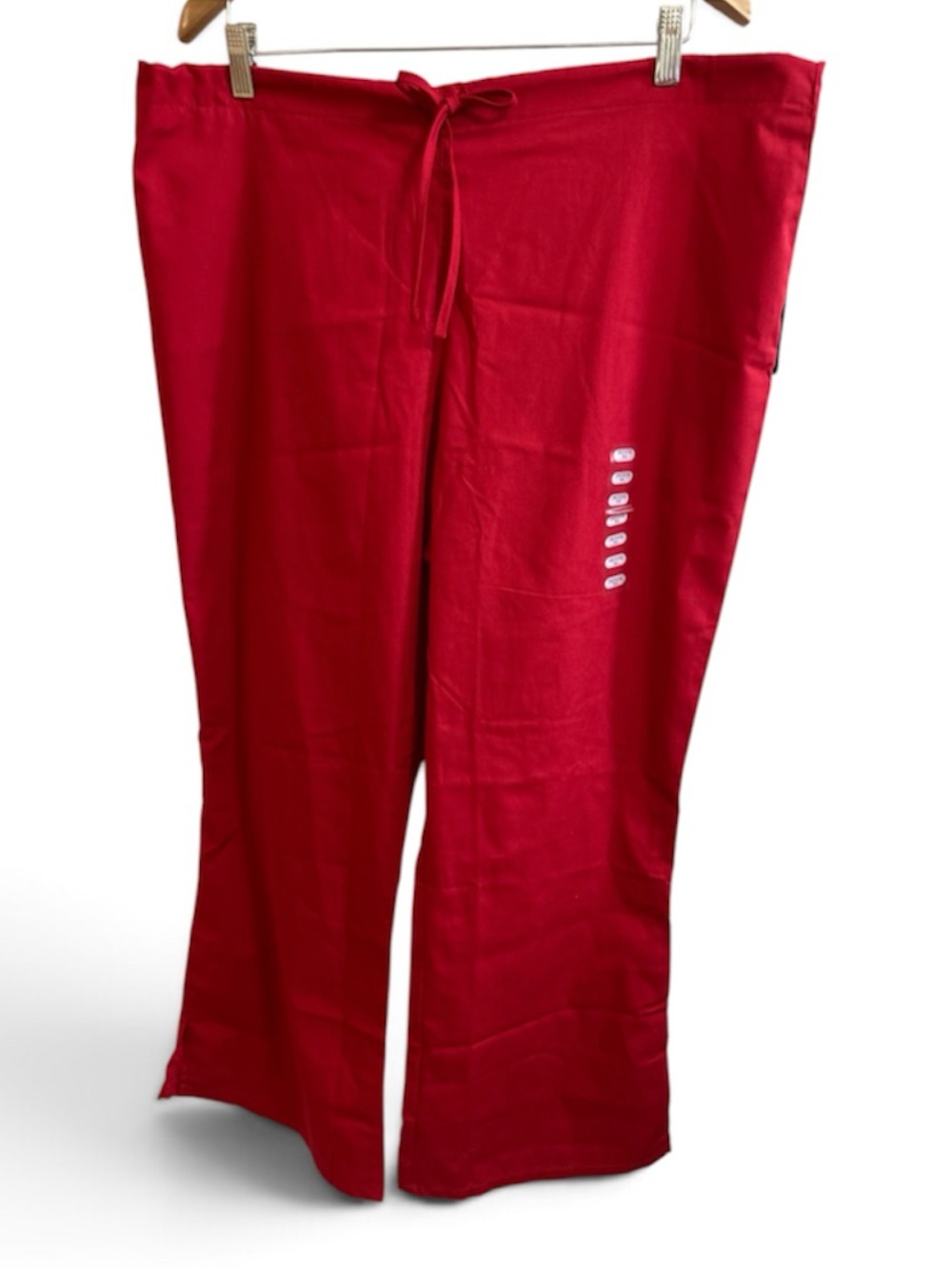 NWT Cherokee Drawstring Pants Ladies Scrub Pants Medical Scrubs Red XL Petite
